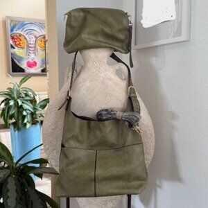 NOATD Green 2 Piece Shoulder Bag - NWOT